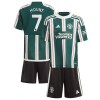 Camisola + Calções Manchester United Mount 7 Criança Equipamento 2ª 23/24